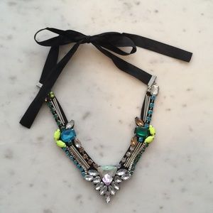 Topshop Rhinestone Statement Necklace